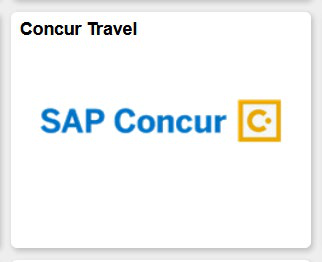 SAP Concur tile in the Campus Systems area.