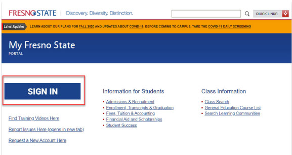 myfresnostate sign in