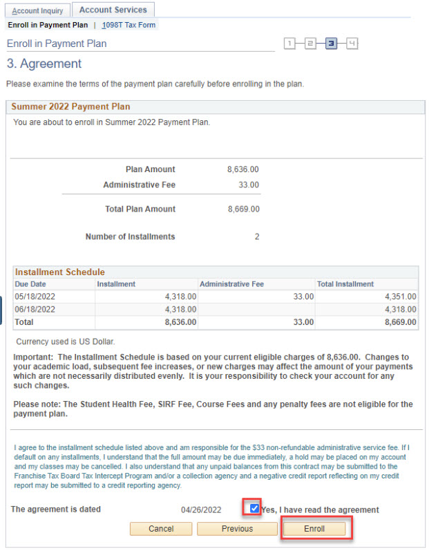 payment plan agreement