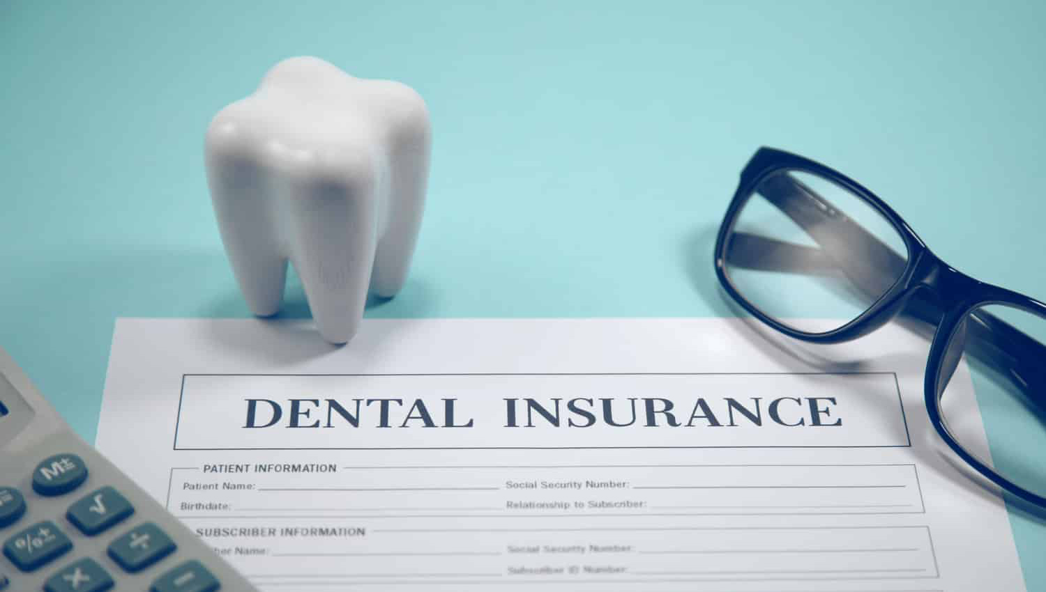 Picture of a tooth and classes on a dental insurance form