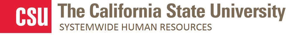 California State University Systemwide Human Resources logo.