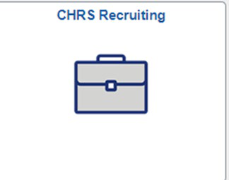 CHRS Recruiting tile in the MyFresnoState portal.