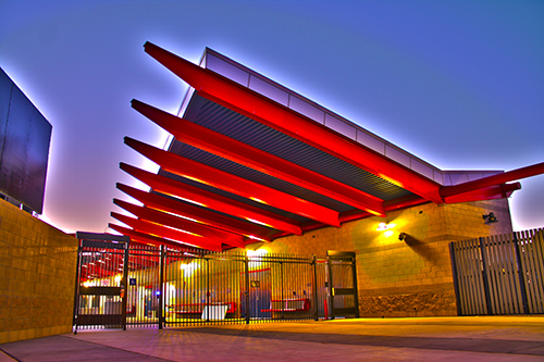 Fresno State Aquatics Center Near Dusk