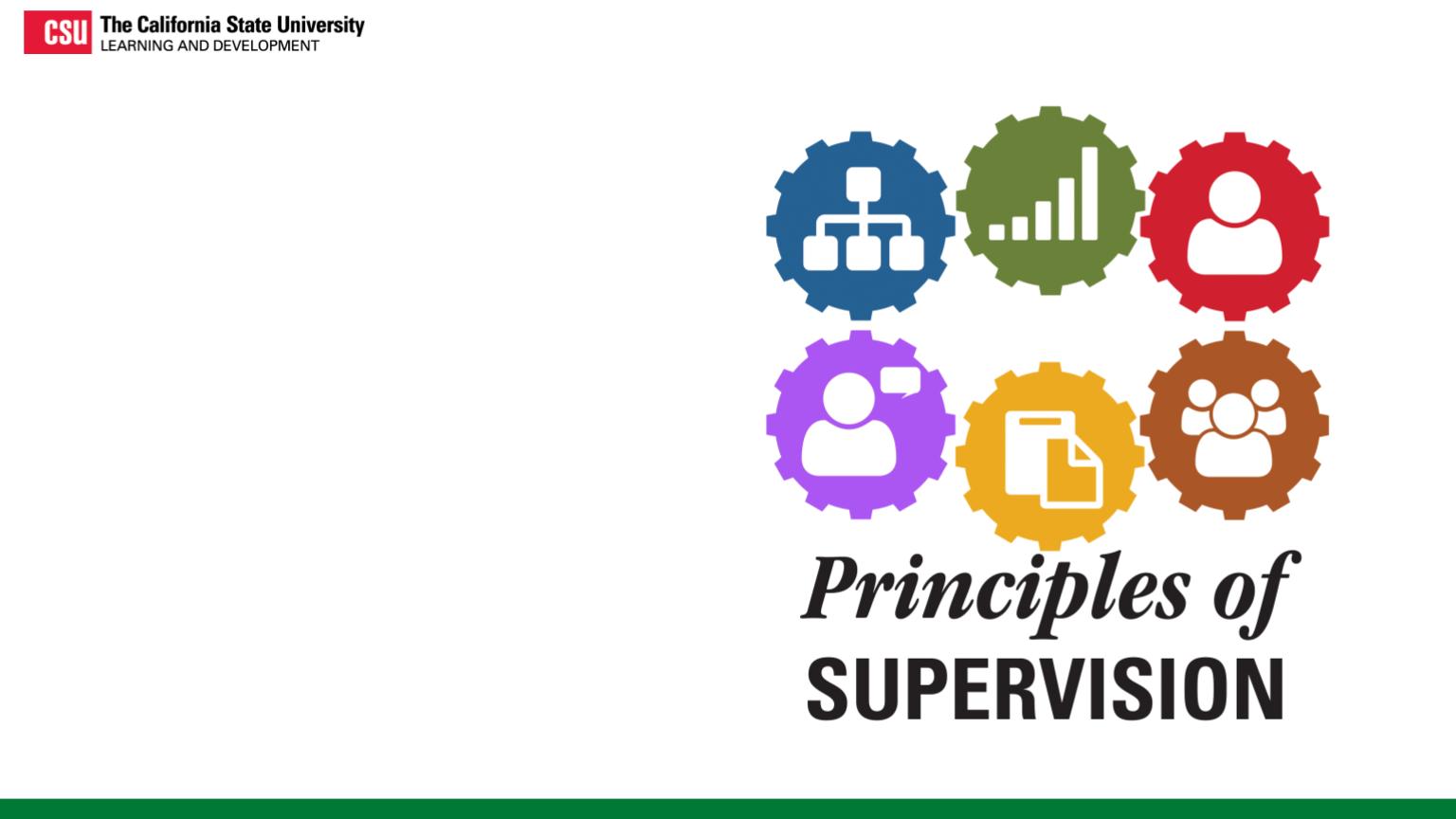 Principles of Supervision