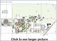 Existing Campus Building layout - Click to view full-size graphic.
