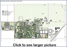 Existing Landscape Major Features. Click to view full-size graphic.